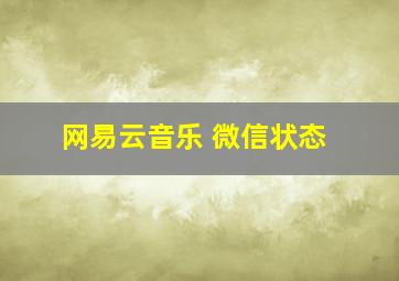 网易云音乐 微信状态